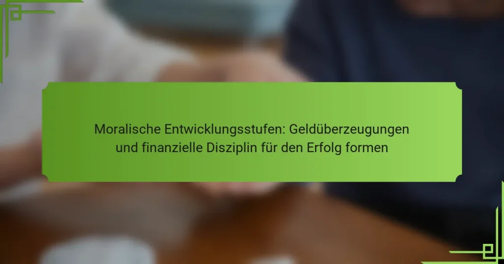 Moralische Entwicklungsstufen: Geldüberzeugungen und finanzielle Disziplin für den Erfolg formen